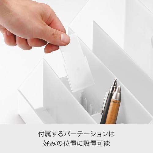 ライクイット like-it 収納ケース オーガナイザー ワイド 立てる スタンド 幅34×奥13.1×高18.2cm ホワイト 半透明 日本製 |  | 03