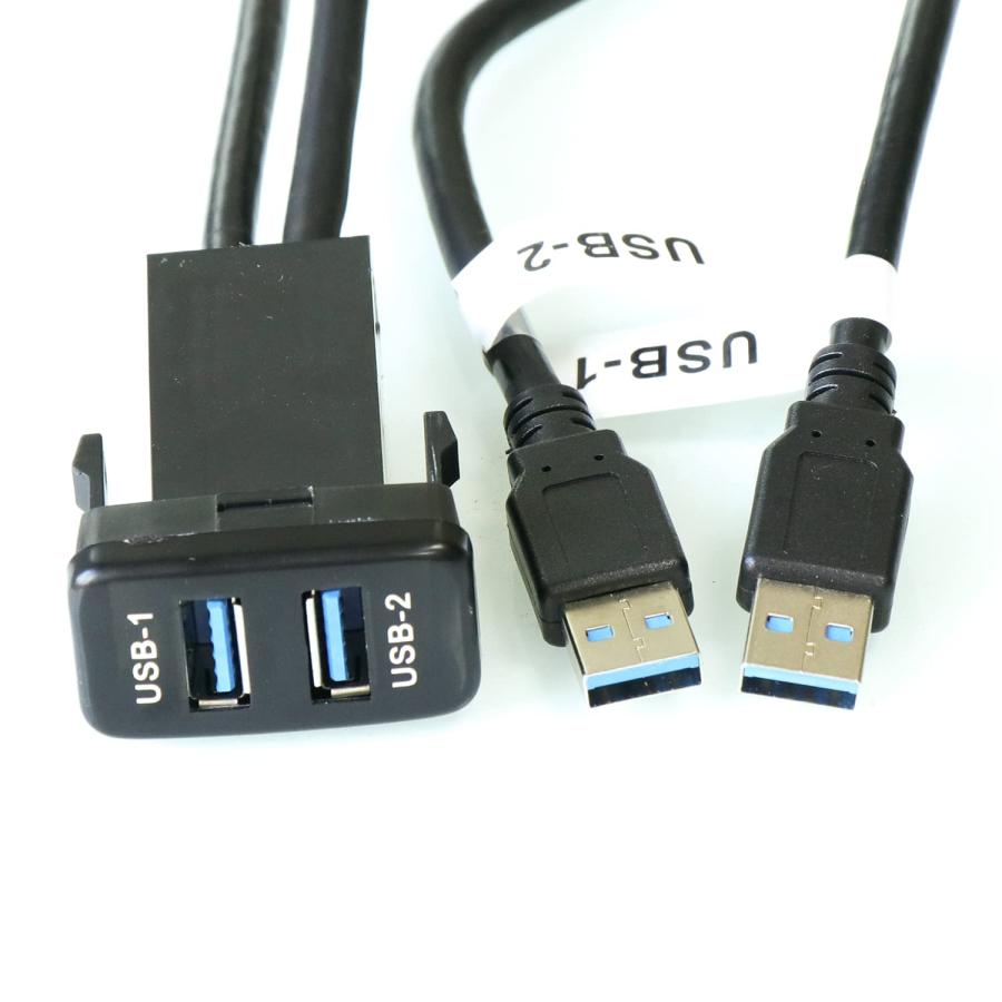 トヨタ車系用 TOYOTA用 USB3.0入力ポート オーディオ中継 オーディオパーツ 2*AUDIOポート USB3.0延長パネル スイッチホ |  | 03