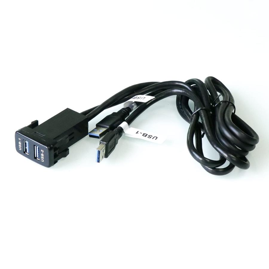 トヨタ車系用 TOYOTA用 USB3.0入力ポート オーディオ中継 オーディオパーツ 2*AUDIOポート USB3.0延長パネル スイッチホ |  | 04