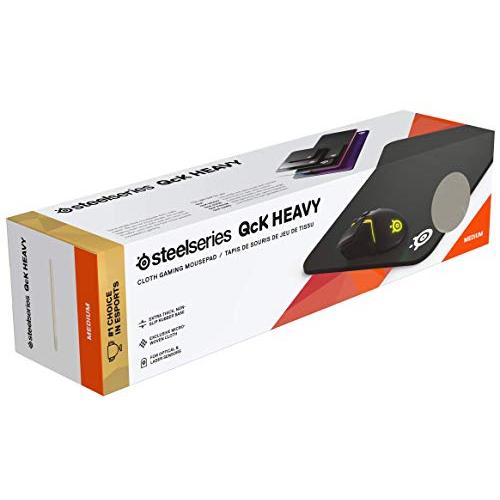 SteelSeries ゲーミングマウスパッド 極厚 ノンスリップラバーベース 32cm×27cm×0.6cm QcK Heavy Medium |  | 06