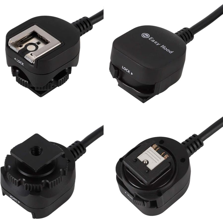 TTLオフカメラシューコード Easy Hood TTL調光コード オフカメラフラッシ 0.5M 同期コード Sony Alpha A9 II |  | 01