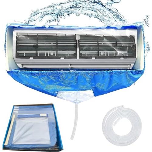 LXYANG サポートプレート式 エアコン洗浄カバー エアコン洗浄カバー 壁掛用エアコン洗浄カバー エアコンクリーニン 専門防水カーテン 280 | 
