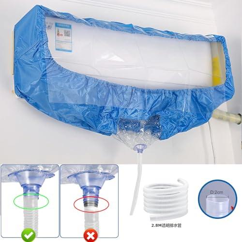 LXYANG サポートプレート式 エアコン洗浄カバー エアコン洗浄カバー 壁掛用エアコン洗浄カバー エアコンクリーニン 専門防水カーテン 280 |  | 01