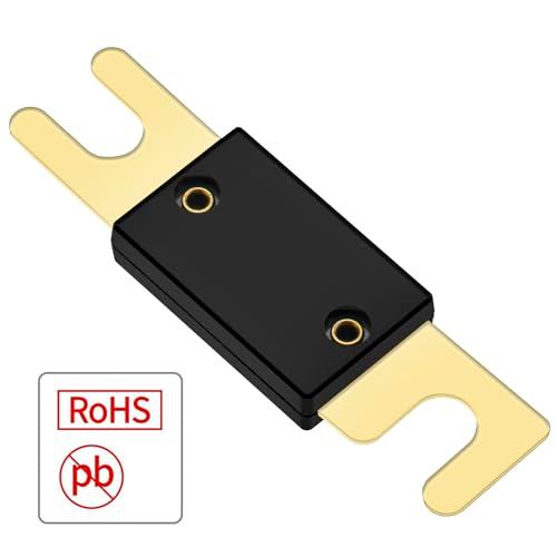 Heschen 車 ANLヒューズ付きANLヒューズホルダー 自動車 バイク オーディオサブウーファー 用品 金色 60A+ベース 2個入り |  | 02