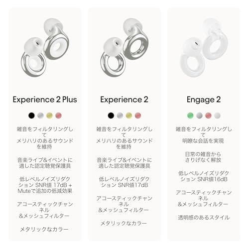 Loop Experience 2 Plus 耳栓 ? コンサート フェス ライブ 音楽活動 スポーツ DJ ナイトライフに最適な認定聴覚保護具 |  | 07