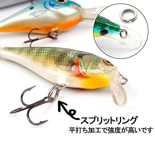 YFFSFDC スプリットリング 200個セット 直径5mm/6mm/7mm/8mm/9mm ソリッドリング 5サイズ 収納ケース付 平打ち リ |  | 03