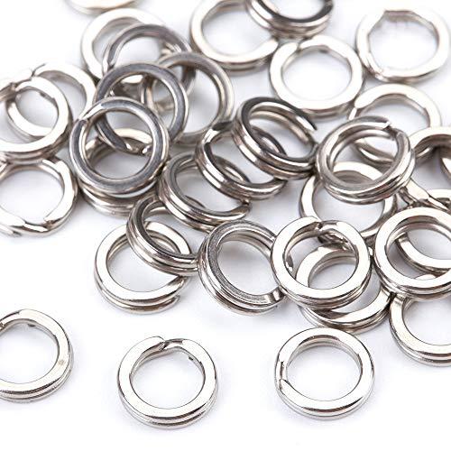 YFFSFDC スプリットリング 200個セット 直径5mm/6mm/7mm/8mm/9mm ソリッドリング 5サイズ 収納ケース付 平打ち リ |  | 04