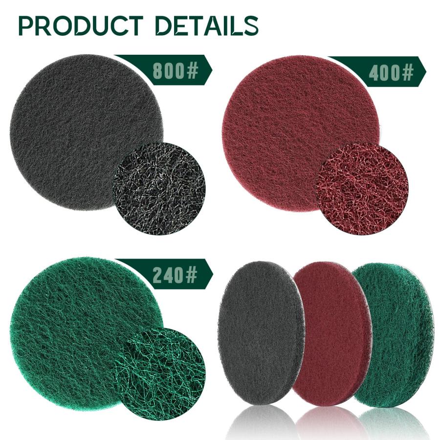 100mm 研磨パッド GOH DODD 28点セット 精練パッド スクラブパッド