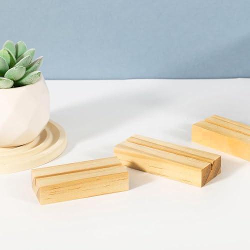 WAIRUIGOOD 木製カードスタンド 10個セット 卓上用 メモスタンド ペーパースタンド ブロックメモ アクリルスタンド台座対応 カード・ |  | 06