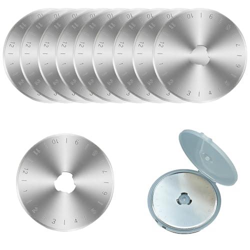 ロータリー カッター替刃 直径45ｍｍ ロータリーカッター 替え刃円形刃 マルカッター円形ブレード 目盛りつく ミシン目刃 手芸 不織布等の裁断 | 