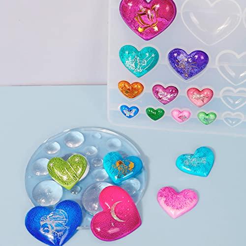 シリコンモールド ハート形 レジン型 ソフトモールド かわいい おしゃれ シンプル 便利 再利用可能 装飾 DIY手作 手芸用品 母の日 ウェデ |  | 04
