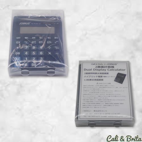 Cali&Brita 2画面 12桁 計算機 電卓 大型 ソーラー 電池 ハイブリット電源 2画面表示=複数人で確認ができる |  | 03