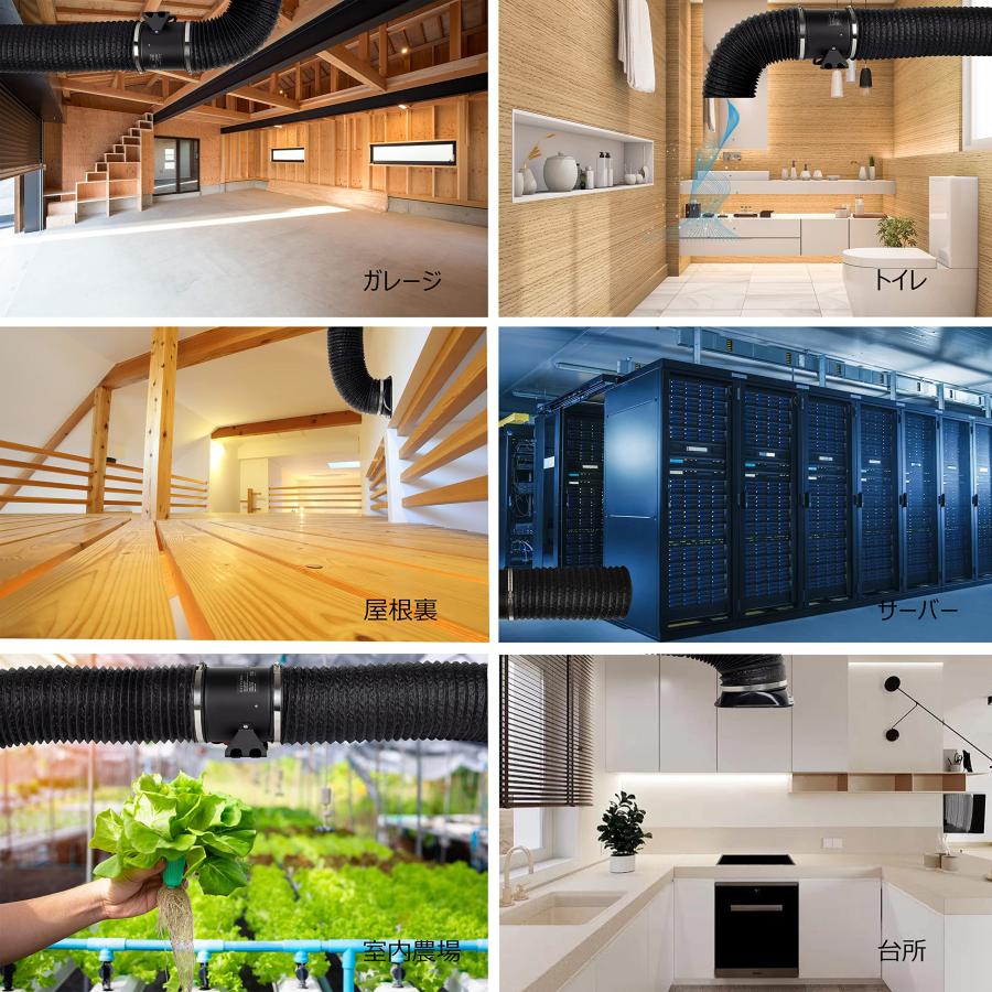 DUCTURBO ダクトホース φ100MM*5M（長さ）収納型フレキシブルダクト 適格請求書の発行対象 蛇腹排気ダクト 換気用アルミ伸縮ホース |  | 07