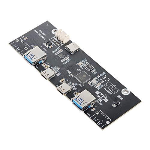 Xiwai USB-C & USB 3.0 ハブ 4ポート フロントパネルからマザーボード 20ピンコネクタケーブル 5.25インチCD-ROM |  | 04