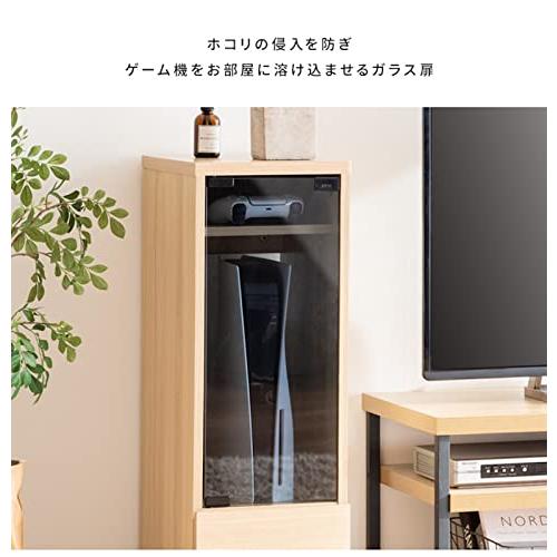 宮武製作所 ゲームラック REGABOレガボ PS5対応 幅26×奥行き36.5×高さ82ｃｍ ガラス扉付 引き出し付 ゲーム機やソフトをまとめ |  | 02