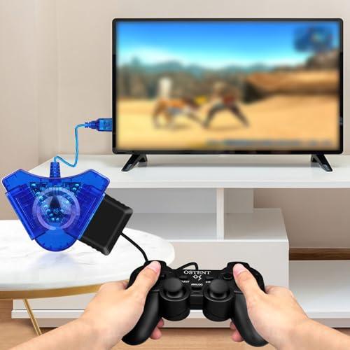 OSTENT コンバーターケーブル PS1 PS2 to PC ラップトップ USB コントローラー アダプターコンバーター PS2 PS2 コ |  | 05