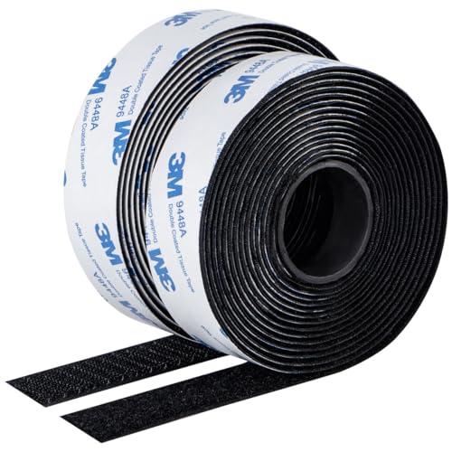 NIGNYA 面ファスナー 両面テープ 強力 マジックテープ 両面テープ付き ベルクロ 幅25mm×長3M 手芸用 布用 網戸用 DIY用 防水 | 