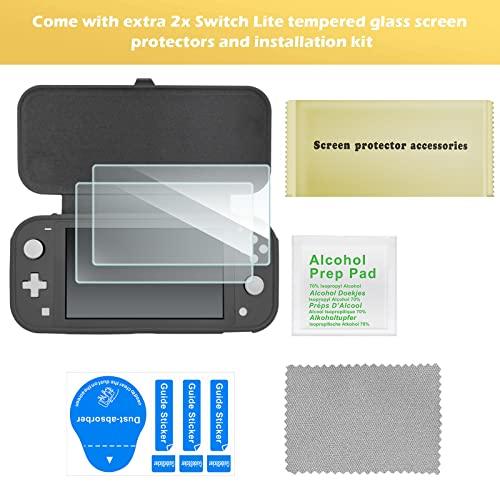 ProCase スイッチライト フリップケース ガラス２枚付き スリム クリアソフトTPU カバー 耐衝撃 保護カバー 対応機種： スイッチライ |  | 03