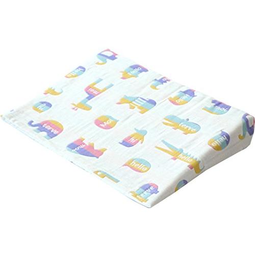 サンデシカ スリーピングピロー吐き戻し防止ベビー枕 ふわふわ6重ガーゼ カラフルアニマル 3134-9999-52 | 