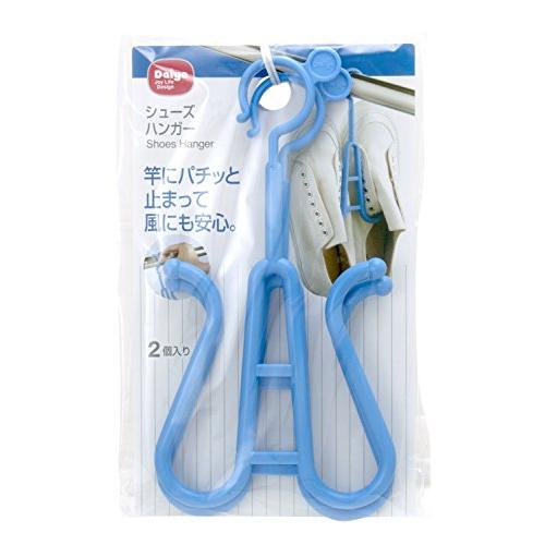 ダイヤ Daiya 洗濯 物干し 靴用 シューズハンガー 2P 横10×縦20.8×厚1cm ひもをハンガーに掛けられる スニーカー 上履き 雨 |  | 03