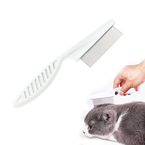 RICISUNG ペットコーム ノミ取り櫛 犬猫 美容ブラシ 抜け毛取りクリーナー 毛取りコーム ステンレス製 | 