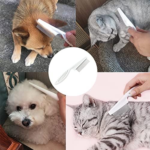 RICISUNG ペットコーム ノミ取り櫛 犬猫 美容ブラシ 抜け毛取りクリーナー 毛取りコーム ステンレス製 |  | 01