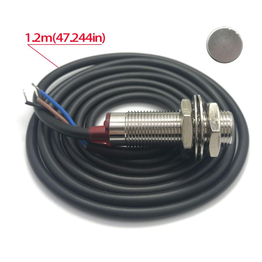 DIGITEN 4デジタル緑色LEDタコメーターRPMスピードメーター+ホール近接スイッチセンサーNPN |  | 03