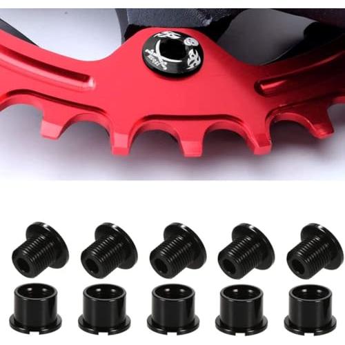 自転車 チェーンリング ボルト シングル M8x6mm スーパーライト アルミ 合金 ボルト マウンテン バイ ク MTBブルー 5個セット |  | 04