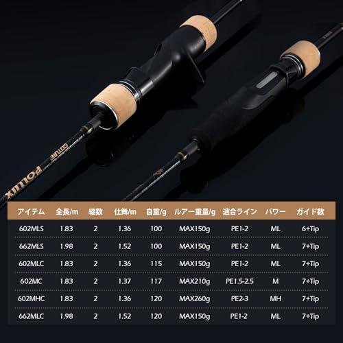 ゴチュール ロッド ジギングロッド 1.98M 662MLS スピニングロッド POLLUXシリーズ |  | 05