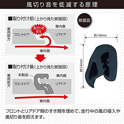 限定エーモン 静音計画 風切り音防止モール(ドア用) ドア2枚分(約2.1m) (2652) |  | 02