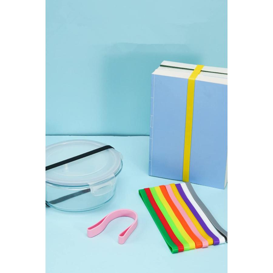 LIKENNY 輪ゴム シリコンバンド カラー輪ゴム ー バンド ファイル ゴムバンド 弁当 手帳 リング 収納 梱包バンド 12色ミックス（1 |  | 06