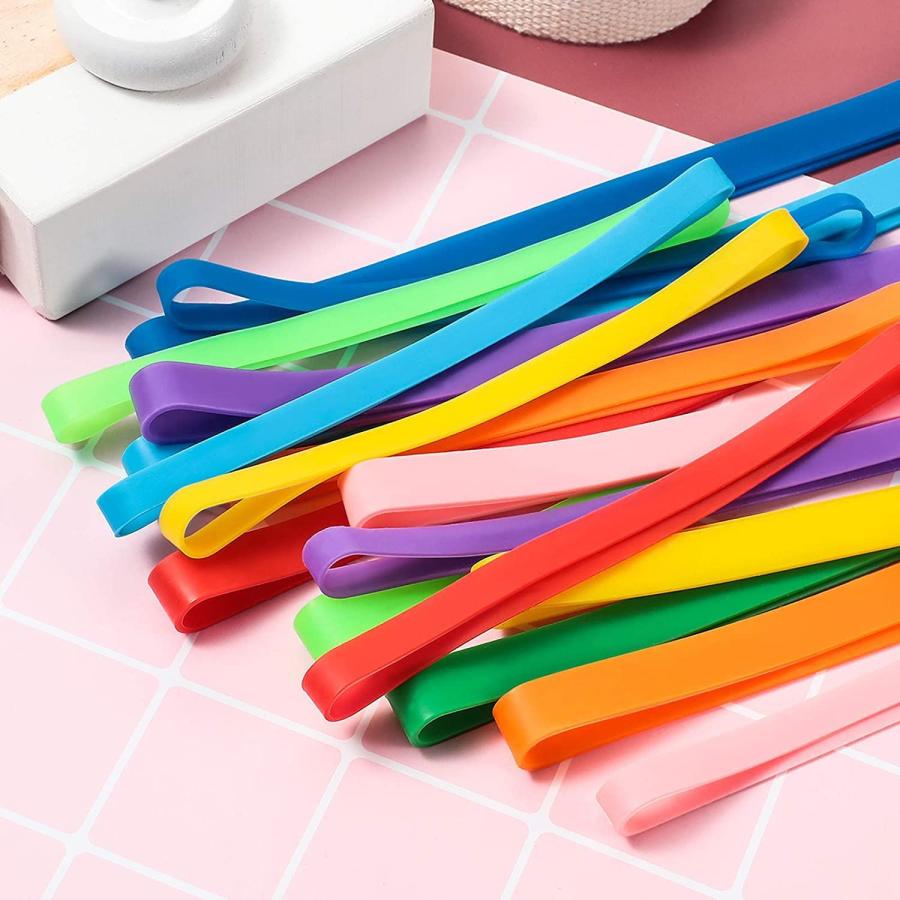 LIKENNY 輪ゴム シリコンバンド カラー輪ゴム ー バンド ファイル ゴムバンド 弁当 手帳 リング 収納 梱包バンド 12色ミックス（1 |  | 07