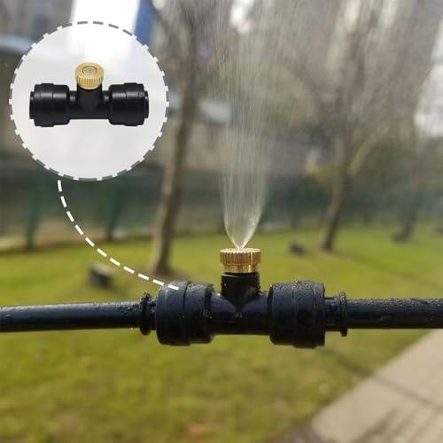 YUWENW ミスト散水ノズル 噴霧 ドリップ灌漑システム 散水用具 屋外冷却システム適用 ガーデニング やり ミストシャワー 農業 庭 芝生1 |  | 06