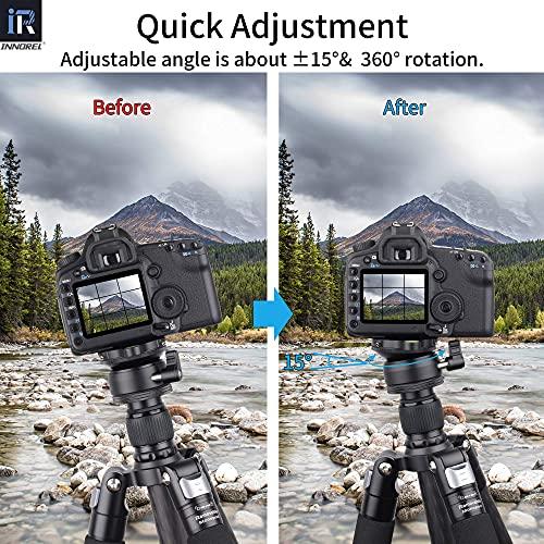 INNOREL LB60 レベリングベース レベラーアジャストプレート 低重心 雲台 アルミニウム合金製 1/4”オネジ 細ネジ 最大耐荷重10 |  | 04