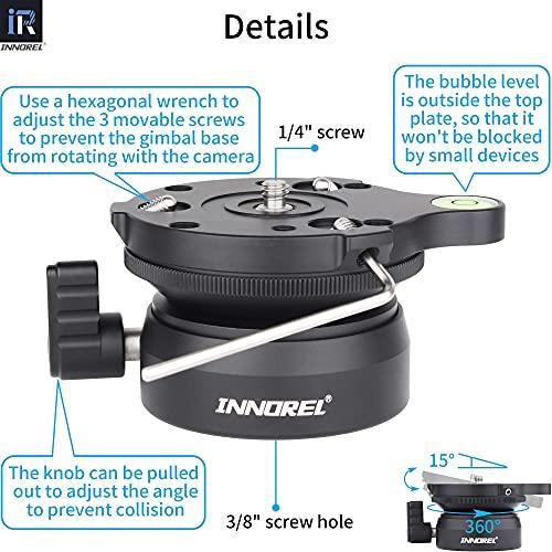 INNOREL LB60 レベリングベース レベラーアジャストプレート 低重心 雲台 アルミニウム合金製 1/4”オネジ 細ネジ 最大耐荷重10 |  | 06