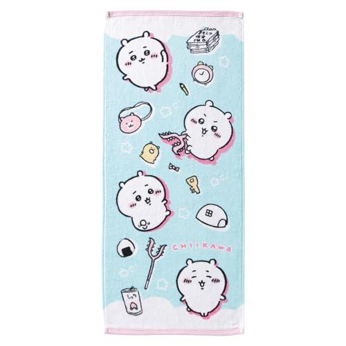 丸眞 フェイスタオル ちいかわ ちいかわいろいろ 裏面カラー 綿100％ 抗菌 防臭 0775039500 | 