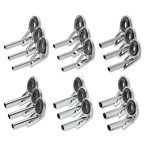 トップガイド ロッドガイド ステンレス 軽量 釣り竿 穂先 修理 18点 / 内径0.9mm〜2.0mm | 