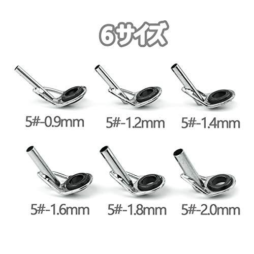 トップガイド ロッドガイド ステンレス 軽量 釣り竿 穂先 修理 18点 / 内径0.9mm〜2.0mm |  | 01