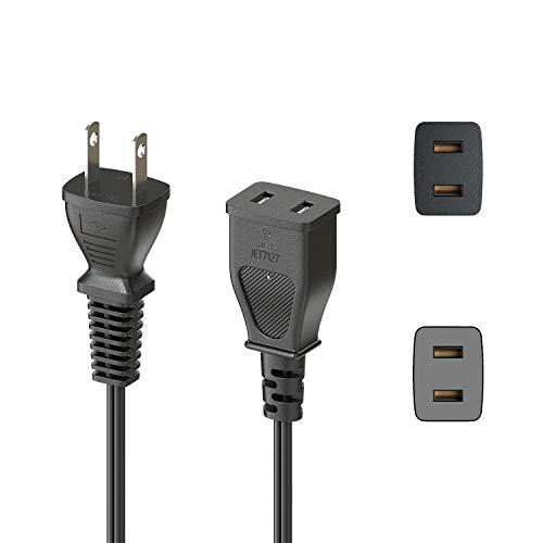 POWSEED 電源ケーブル 延長コード 2ピンプラグ用 電源コード延長 家庭用 延長ケーブル 電源ACケーブル オフィス用 7.5A 125Ｖ |  | 02