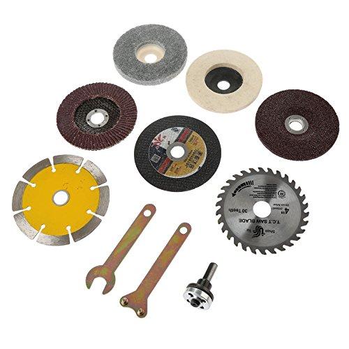 ロータリー ブレード ディスクグラインダー 金属 切断砥石 ウール 研磨ディスク ルーター工具 レンチ 10個入りセット |  | 03