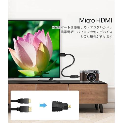 【互換品】 HDMI mini変換 HDMI コネクタ HDMI変換アダプタ4種類セット90° L型/HDMIメス-HDMIメス/micro HDMI |  | 03