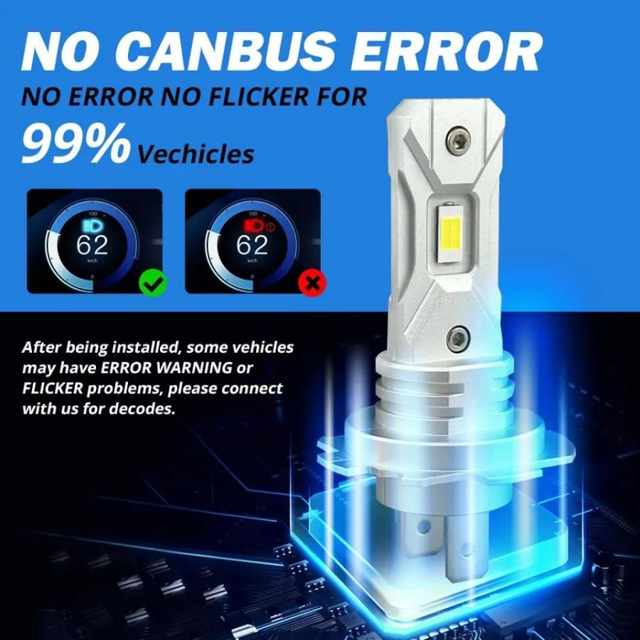 スーパーブライト バイクにも最適 H7 LED ヘッドライト 車 バイク イエロー 黄色 12V 直流車用 爆光 小型 無極性 ファンレス 車検 |  | 03