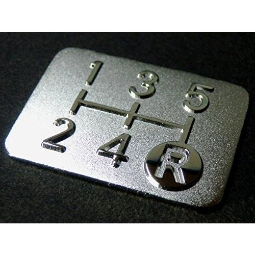 Tuningfan メッキ シフトパターン プレート 5速MT車用 SPP-A001 | 