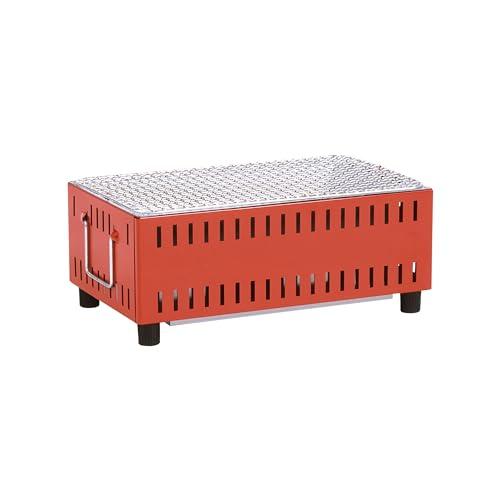 グリーンライフGREEN LIFE 日本製 バーベキュー BBQ 軽量 コンパクト卓上シチリン レッド UC-350R | 