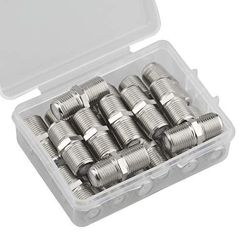WMYCONGCONG 20個セット F型プラグ メス/メス 中継接栓 延長用 同軸ケーブル 延長アダプタコネクタ 中継接栓アダプタ TVアンテ |  | 05