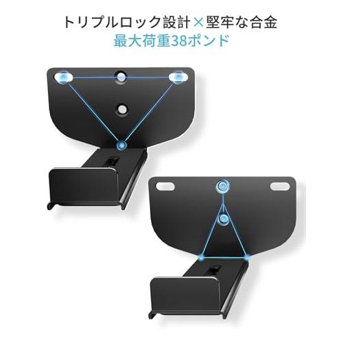 Etour サウンドバー マウント 壁掛けスピーカー サウンドバー用 汎用 耐荷重15KG 小型 深さ調節可能90-154MM 2個セット |  | 02