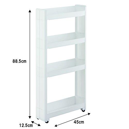 不動技研 スマートワゴンFit 45-4段 サイズ:幅12.5×奥行45×高さ88.5cm |  | 03