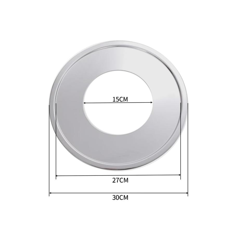 allbeschoi 蒸し板 中華せいろ 蒸籠 受け台 中華セイロ用 受け台 蒸し器 丈夫な ステンレス製 27-30cmの鍋と16-27cmの |  | 05