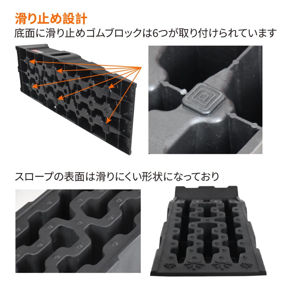 OULEME カースロープ ハイリフト 車 タイヤスロープ 整備用 油圧ジャッキ代替 カー上昇 持ち上げる オイル交換 強い耐荷重力 軽量 2個 |  | 03