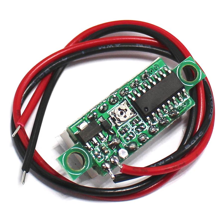 サムコス LEDデジタル電圧計 2線式 0.28インチ 2.5V-30V 5個セット 赤 デジタルデ ィスプレイ電圧テスターDC LED電圧計 |  | 05